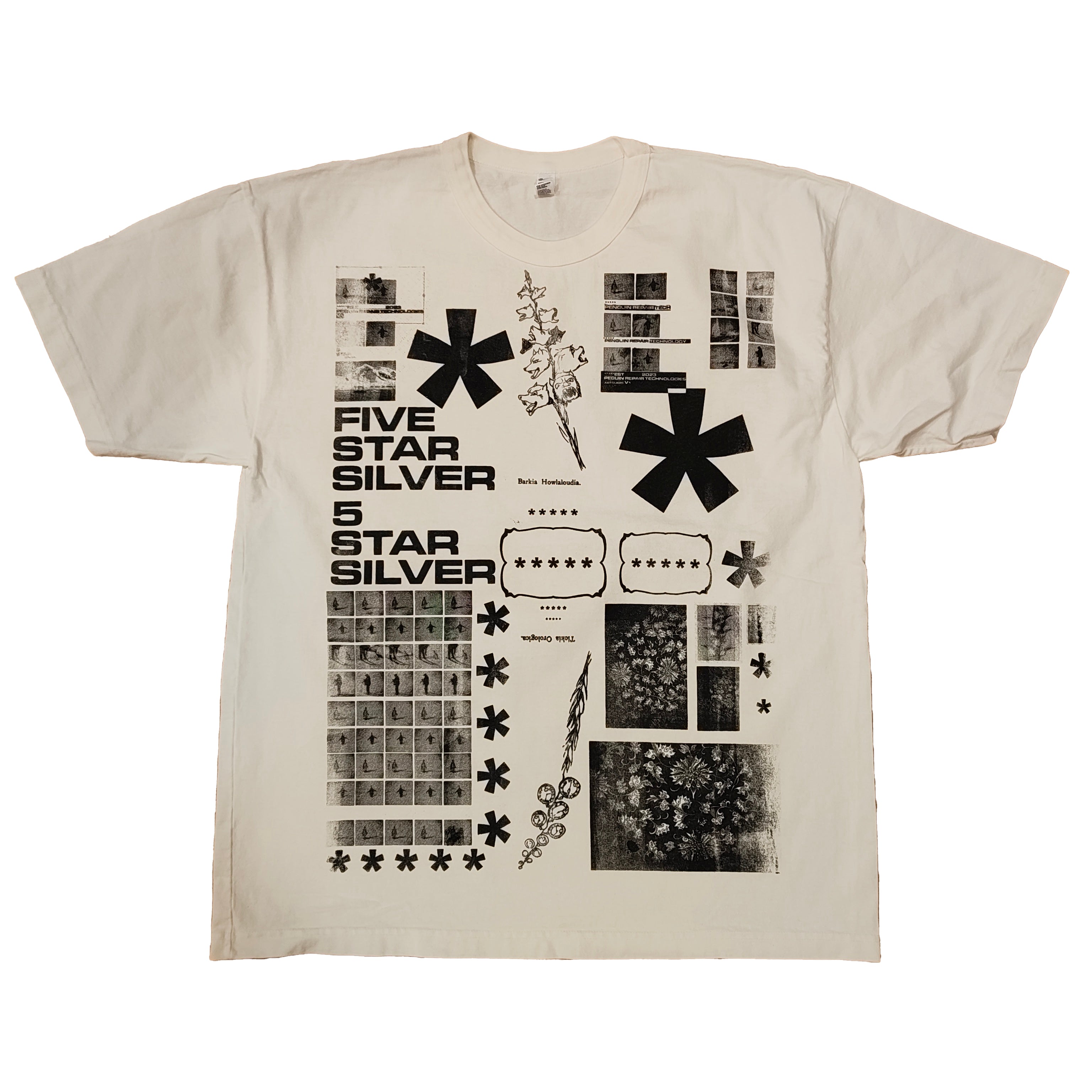 Five Star Silver T-Shirt - XL
