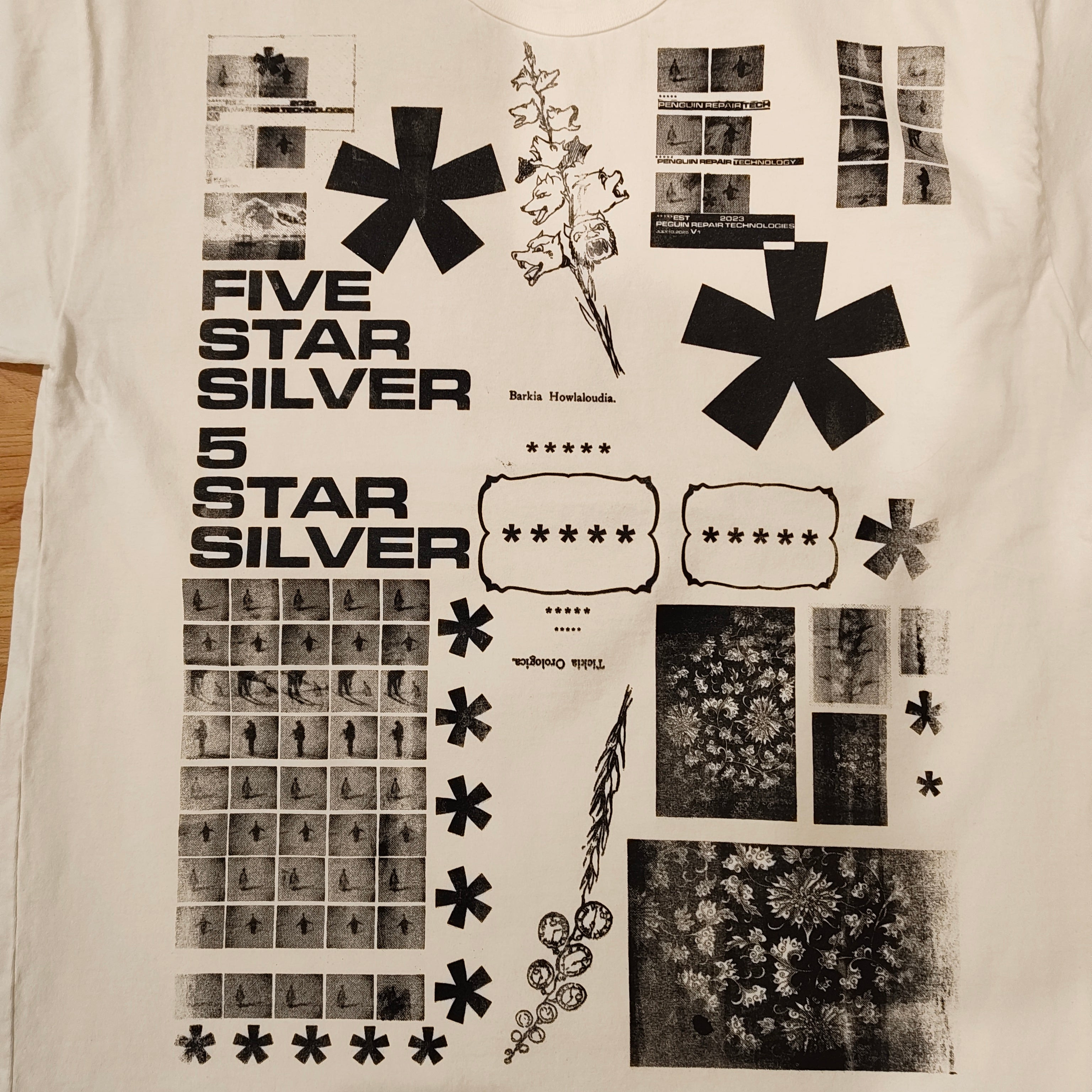 Five Star Silver T-Shirt - XL
